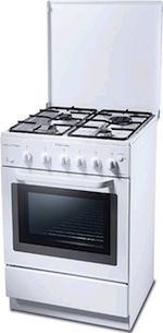 Газовая плита Electrolux EKG 551102 W - купить онлайн, цена 63 000 ₽, стоимость доставки по МСК и РФ от 300 рублей, заказать сейчас! Газовая плита Electrolux EKG 551102 W купить за 63 000 ₽ в Москве с доставкой по РФ