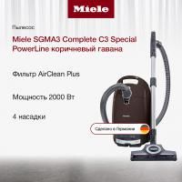 Пылесос Miele SGMA 3 Complete C3 Special PowerLine коричневый гавана - купить онлайн, цена 49 900 ₽, стоимость доставки по МСК и РФ от 300 рублей, заказать сейчас! Пылесос Miele SGMA 3 Complete C3 Special PowerLine коричневый гавана - купить за 49 900 ₽ в Москве с доставкой по РФ