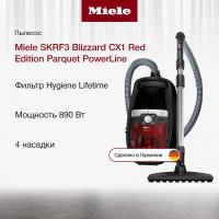 Пылесос Miele SKRF 3 Blizzard CX 1 Red Edition Parquet PowerLine - купить онлайн, цена 110 420 ₽, стоимость доставки по МСК и РФ от 300 рублей, заказать сейчас! Пылесос Miele SKRF 3 Blizzard CX 1 Red Edition Parquet PowerLine - купить за 110 420 ₽ в Москве с доставкой по РФ