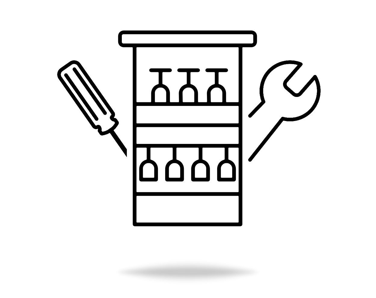 Стандартный монтаж винного шкафа Стандартный монтаж винного шкафа