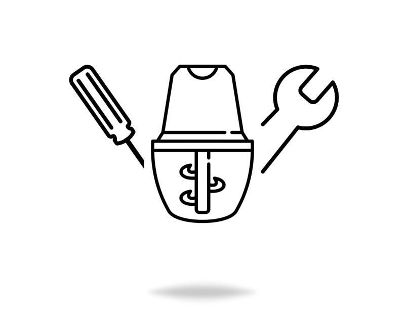 Стандартный монтаж измельчителя