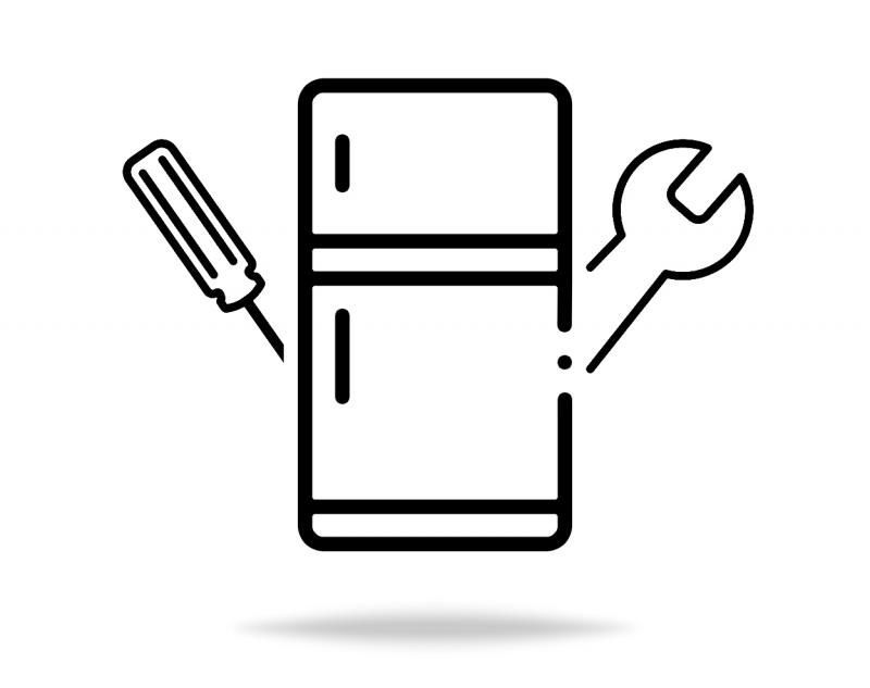 Стандартный монтаж холодильника