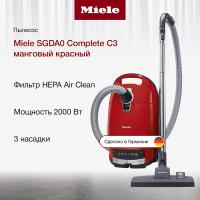 Пылесос Miele SGDA0 Complete C3 манговый красный - купить онлайн, цена 66 710 ₽, стоимость доставки по МСК и РФ от 300 рублей, заказать сейчас! Пылесос Miele SGDA0 Complete C3 манговый красный - купить за 66 710 ₽ в Москве с доставкой по РФ