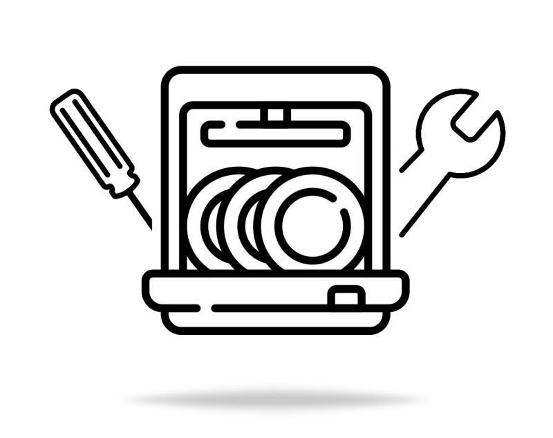 Стандартный монтаж посудомоечной машины