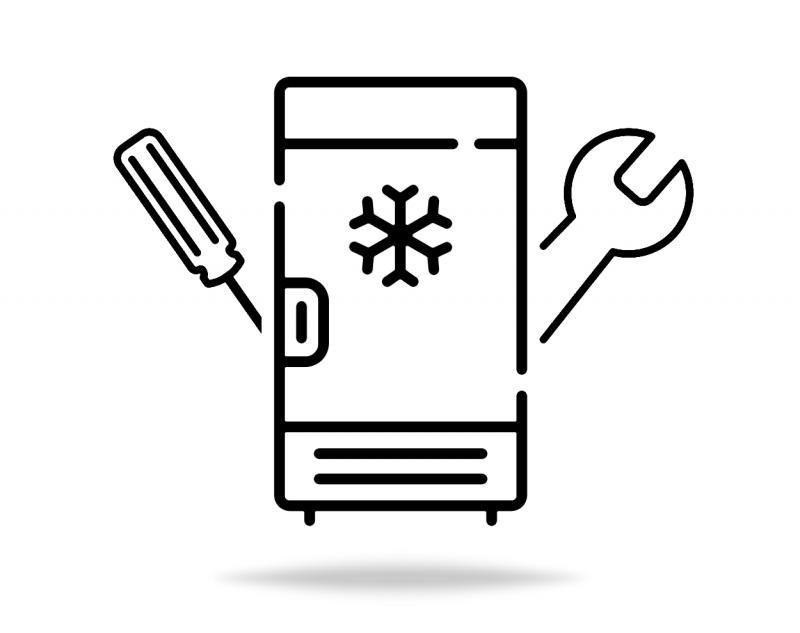 Стандартный монтаж морозильной камеры