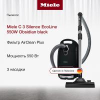 Пылесос Miele SGSK3 Complete C3 Silence EcoLine Black - купить онлайн, цена 48 510 ₽, стоимость доставки по МСК и РФ от 300 рублей, заказать сейчас! Пылесос Miele SGSK3 Complete C3 Silence EcoLine Black - купить за 48 510 ₽ в Москве с доставкой по РФ