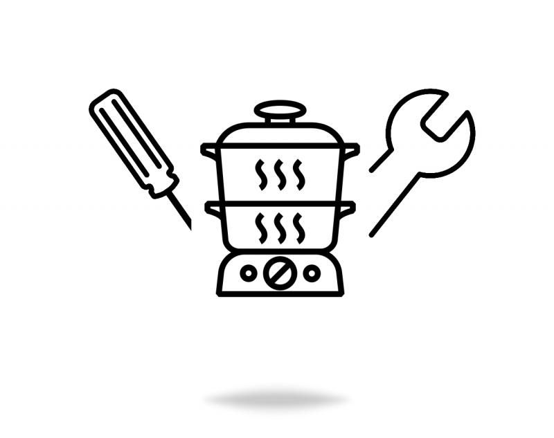 Стандартный монтаж пароварки