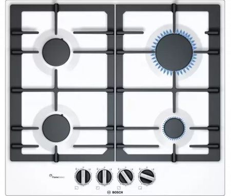 Газовая варочная панель BOSCH PCP6A2B90R - купить онлайн, цена 71 985.50 ₽, стоимость доставки по МСК и РФ от 300 рублей, заказать сейчас! Газовая варочная панель BOSCH PCP6A2B90R купить за 71 985.50 ₽ в Москве с доставкой по РФ