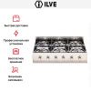 Варочная панель Ilve HP90-6D - купить онлайн, цена 129 999 ₽, стоимость доставки по МСК и РФ от 300 рублей, заказать сейчас! Варочная панель Ilve HP90-6D купить за 129 999 ₽ в Москве с доставкой по РФ