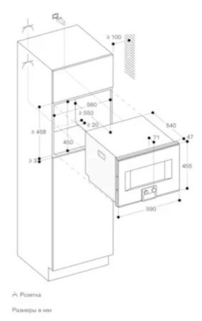 Комбинированный духовой шкаф-пароконвектомат Gaggenau BS451101 купить за 299&nbsp;999 ₽ в Москве с доставкой по РФ