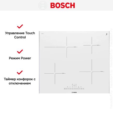 Варочная панель Bosch PIF672FB1E - купить онлайн, цена 134 400.16 ₽, стоимость доставки по МСК и РФ от 300 рублей, заказать сейчас! Варочная панель Bosch PIF672FB1E купить за 134 400.16 ₽ в Москве с доставкой по РФ