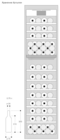 Полновстраиваемый винный шкаф Gaggenau RW414364 купить за в Москве с доставкой по РФ