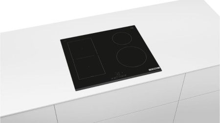 Индукционная варочная панель Bosch PWP63RBB6E - купить онлайн, цена 93 600.46 ₽, стоимость доставки по МСК и РФ от 300 рублей, заказать сейчас! Индукционная варочная панель Bosch PWP63RBB6E купить за 93 600.46 ₽ в Москве с доставкой по РФ