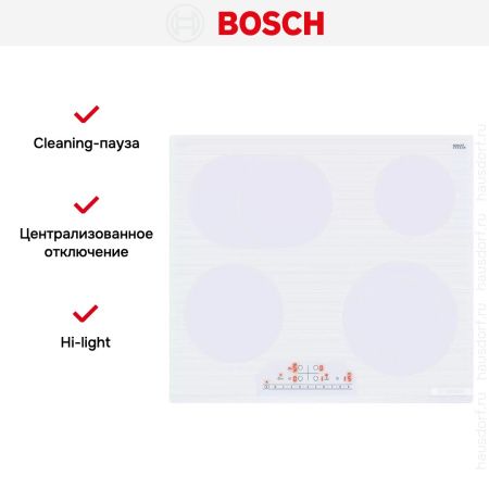 Электрическая варочная панель Bosch PKN652FP2E купить за 53&nbsp;200.48 ₽ в Москве с доставкой по РФ
