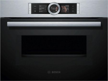 Компактный духовой шкаф Bosch CMG656BS1 - купить онлайн, цена 190 800.27 ₽, стоимость доставки по МСК и РФ от 300 рублей, заказать сейчас! Компактный духовой шкаф Bosch CMG656BS1 купить за 190 800.27 ₽ в Москве с доставкой по РФ