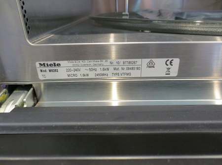 Встраиваемая микроволновая печь Miele M 6262 TC HVBR купить за 225&nbsp;600 ₽ в Москве с доставкой по РФ