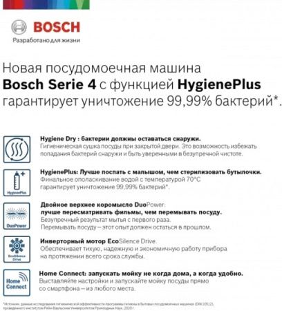 Встраиваемая посудомоечная машина BOSCH SPV4HKX2DR купить за 110&nbsp;070.14 ₽ в Москве с доставкой по РФ
