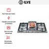 Варочная панель Ilve H90FCV/ X - купить онлайн, цена 129 999 ₽, стоимость доставки по МСК и РФ от 300 рублей, заказать сейчас! Варочная панель Ilve H90FCV/ X купить за 129 999 ₽ в Москве с доставкой по РФ
