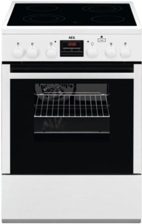 Электрическая плита AEG CCM66400BW - купить онлайн, цена 63 990 ₽, стоимость доставки по МСК и РФ от 300 рублей, заказать сейчас! Электрическая плита AEG CCM66400BW купить за 63 990 ₽ в Москве с доставкой по РФ