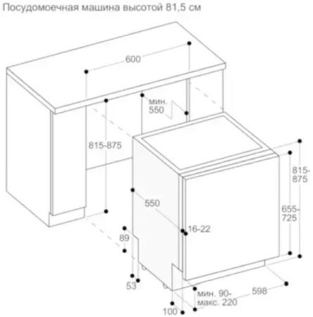 Встраиваемая посудомоечная машина Gaggenau DF270160 купить за 150&nbsp;000 ₽ в Москве с доставкой по РФ