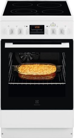 Электрическая плита Electrolux RKR560200W - купить онлайн, цена 43 600 ₽, стоимость доставки по МСК и РФ от 300 рублей, заказать сейчас! Электрическая плита Electrolux RKR560200W купить за 43 600 ₽ в Москве с доставкой по РФ
