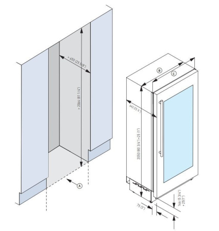 Винный шкаф Fhiaba KS7490FW3 купить за 499&nbsp;999 ₽ в Москве с доставкой по РФ