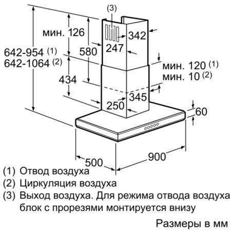 Настенная вытяжка Neff D79FL64N0 купить за 217&nbsp;520 ₽ в Москве с доставкой по РФ
