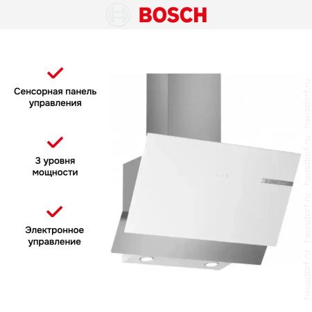 Вытяжка для настенного монтажа BOSCH DWK66AJ20T купить за 54&nbsp;645.49 ₽ в Москве с доставкой по РФ