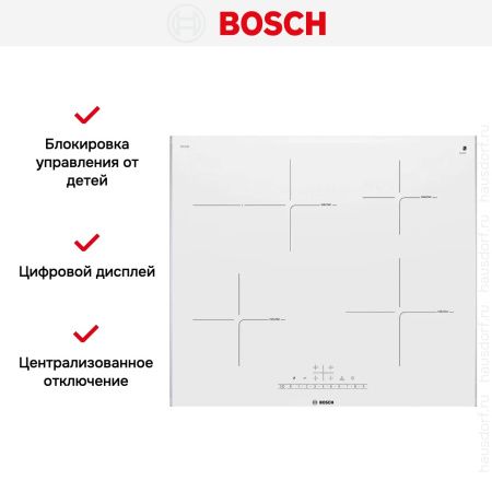 Варочная панель Bosch PIF672FB1E - купить онлайн, цена 134 400.16 ₽, стоимость доставки по МСК и РФ от 300 рублей, заказать сейчас! Варочная панель Bosch PIF672FB1E купить за 134 400.16 ₽ в Москве с доставкой по РФ