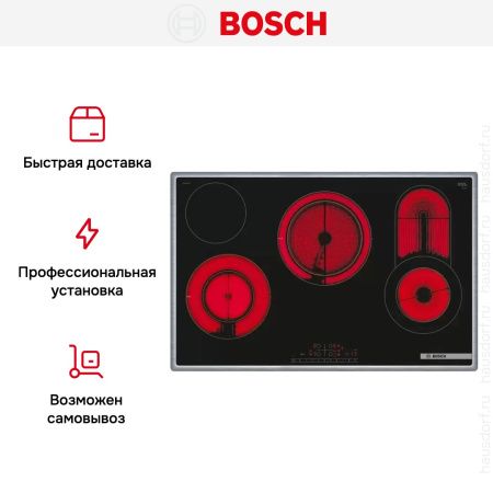 Электрическая варочная панель Bosch PKC845FP1D купить за 105&nbsp;600.13 ₽ в Москве с доставкой по РФ