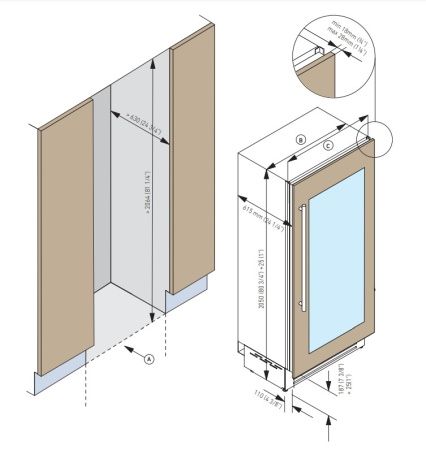 Винный шкаф Fhiaba S8990FW6 купить за 18&nbsp;216 ₽ в Москве с доставкой по РФ