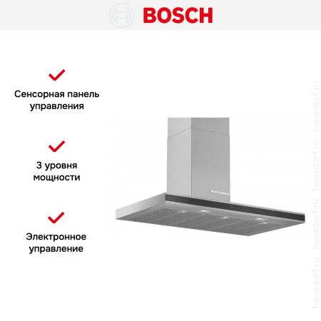 Вытяжка для настенного монтажа BOSCH DWB97FM50 купить за 154&nbsp;485.41 ₽ в Москве с доставкой по РФ