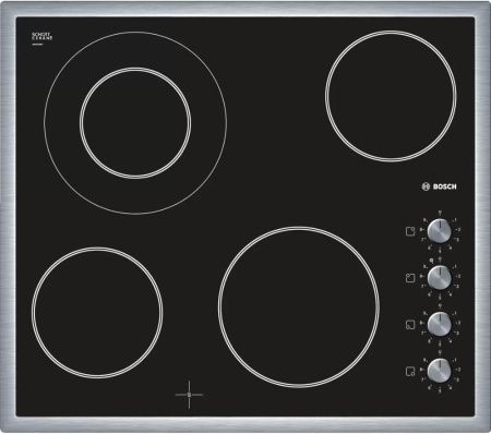 Электрическая варочная панель Bosch PKF645C17E - купить онлайн, цена 129 999 ₽, стоимость доставки по МСК и РФ от 300 рублей, заказать сейчас! Электрическая варочная панель Bosch PKF645C17E купить за 129 999 ₽ в Москве с доставкой по РФ