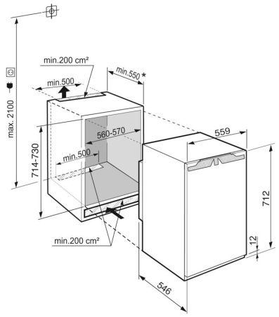 Встраиваемая морозильная камера Liebherr IFNe 3553 Prime купить за 124&nbsp;060.43 ₽ в Москве с доставкой по РФ