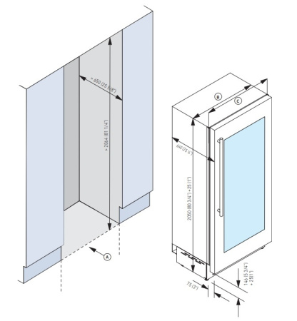 Винный шкаф Fhiaba KS8990FW3 купить за 499&nbsp;999 ₽ в Москве с доставкой по РФ