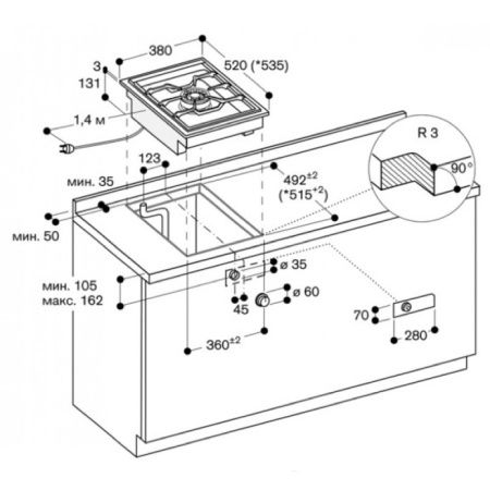 Варочная панель Gaggenau VG 414-210 купить за 129&nbsp;999 ₽ в Москве с доставкой по РФ