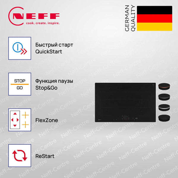 Индукционная варочная панель Neff T68PYY4C0 - купить за 162&nbsp;900 ₽ в Москве с доставкой по РФ