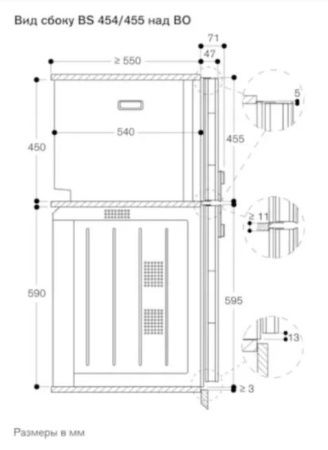 Комбинированный духовой шкаф-пароконвектомат Gaggenau BS455111 купить за 299&nbsp;999 ₽ в Москве с доставкой по РФ