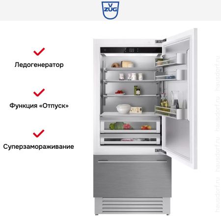 Встраиваемый холодильник V-ZUG CombiCooler V6000 Supreme CCO6T-51133 R купить за 2&nbsp;833&nbsp;990.32 ₽ в Москве с доставкой по РФ
