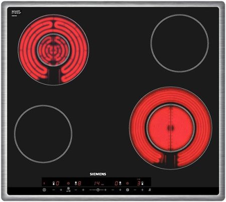 Электрическая варочная панель Siemens ET645TG11G - купить онлайн, цена 15 070 ₽, стоимость доставки по МСК и РФ от 300 рублей, заказать сейчас! Электрическая варочная панель Siemens ET645TG11G купить за 15 070 ₽ в Москве с доставкой по РФ