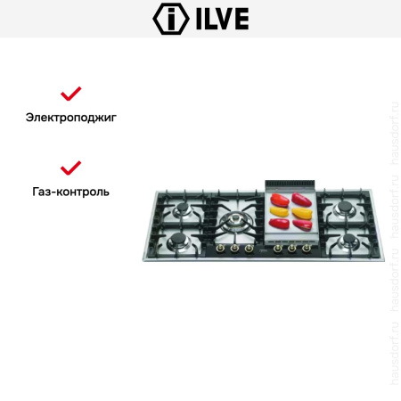 Варочная панель Ilve HP125FCN купить за 129&nbsp;999 ₽ в Москве с доставкой по РФ