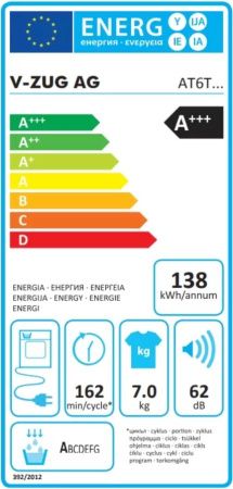 Сушильная машина V-ZUG AdoraDry V6000 AT6TWHW re купить за 616&nbsp;990.21 ₽ в Москве с доставкой по РФ