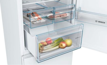 Двухкамерный холодильник Bosch KGN39XW30U - купить онлайн, цена 84 850.16 ₽, стоимость доставки по МСК и РФ от 300 рублей, заказать сейчас! Двухкамерный холодильник Bosch KGN39XW30U купить за 84 850.16 ₽ в Москве с доставкой по РФ