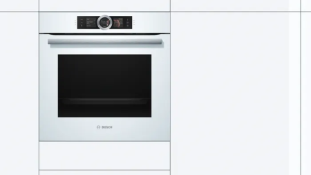 Духовой шкаф с паром Bosch HSG 636BW1 - купить онлайн, цена 180 050.60 ₽, стоимость доставки по МСК и РФ от 300 рублей, заказать сейчас! Духовой шкаф с паром Bosch HSG 636BW1 купить за 180 050.60 ₽ в Москве с доставкой по РФ
