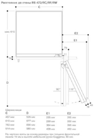 Встраиваемый морозильник Gaggenau RF463305 купить за 199&nbsp;999 ₽ в Москве с доставкой по РФ