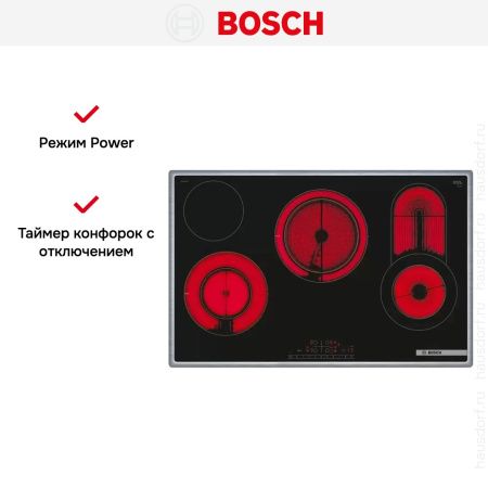 Электрическая варочная панель Bosch PKC845FP1D купить за 105&nbsp;600.13 ₽ в Москве с доставкой по РФ