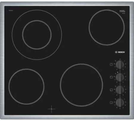Электрическая варочная панель Bosch PKF645CA1E - купить онлайн, цена 129 999 ₽, стоимость доставки по МСК и РФ от 300 рублей, заказать сейчас! Электрическая варочная панель Bosch PKF645CA1E купить за 129 999 ₽ в Москве с доставкой по РФ