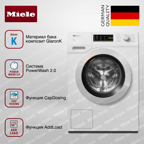 Стиральная машина Miele WCA 030 WCS - купить онлайн, цена 141 700 ₽, стоимость доставки по МСК и РФ от 300 рублей, заказать сейчас! Стиральная машина Miele WCA 030 WCS - купить за 141 700 ₽ в Москве с доставкой по РФ
