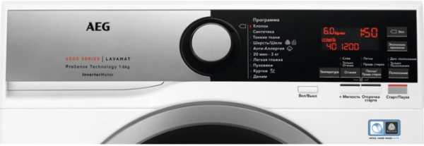 Стиральная машина AEG L6SE26SRE - купить онлайн, цена 60 900 ₽, стоимость доставки по МСК и РФ от 300 рублей, заказать сейчас! Стиральная машина AEG L6SE26SRE - купить за 60 900 ₽ в Москве с доставкой по РФ