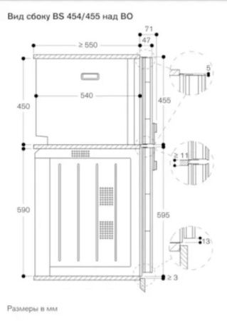 Комбинированный духовой шкаф-пароконвектомат Gaggenau BS454101 купить за 299&nbsp;999 ₽ в Москве с доставкой по РФ